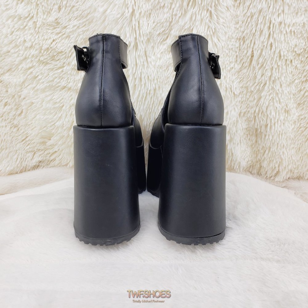 Goth Platform Chunky Heel Sandal Shoes RESTOCKED - Picture 8 of 11
